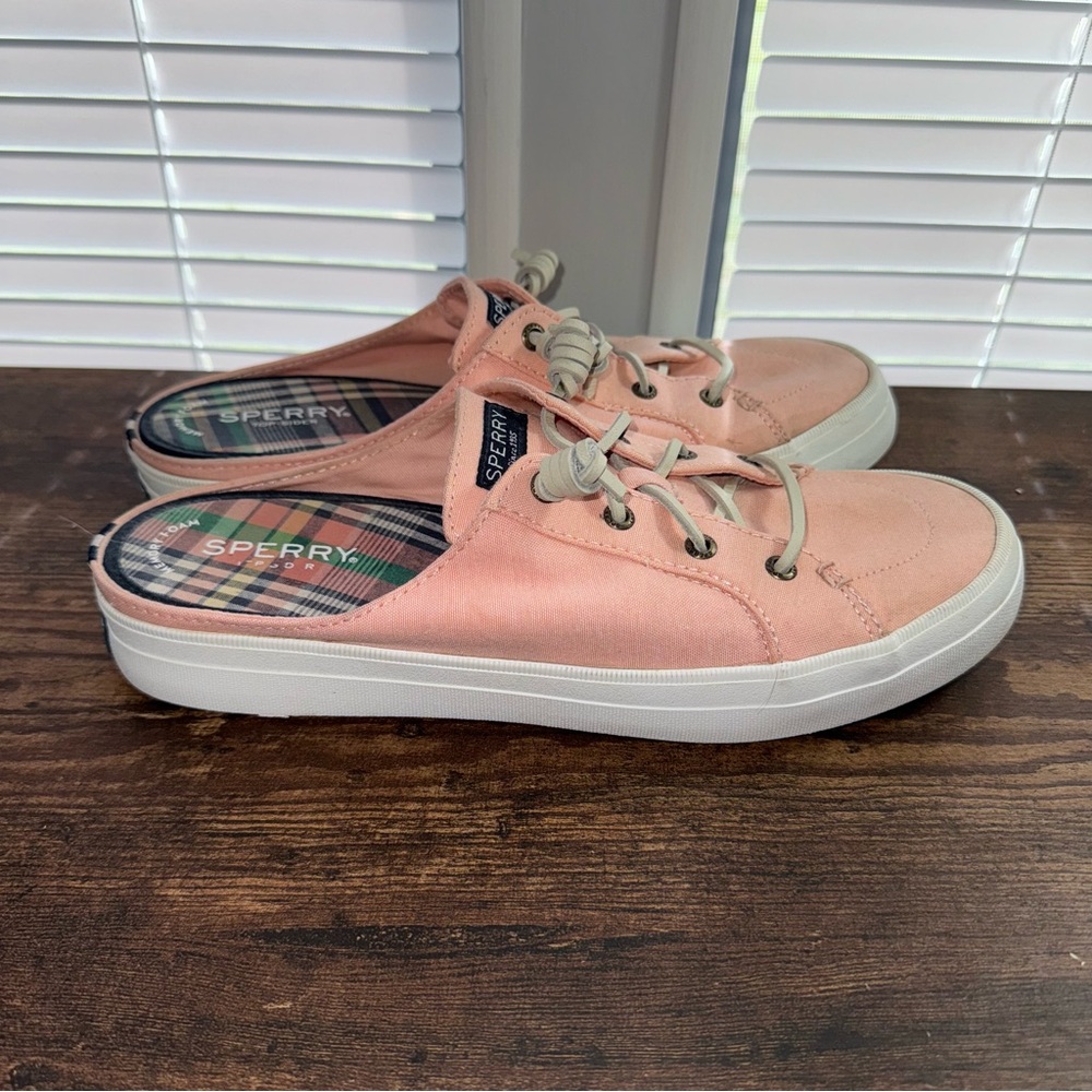 Sperry Top Sider Crest Vibe Mule Sneakers Pink Womens 10 STS84804 Shoes Foam